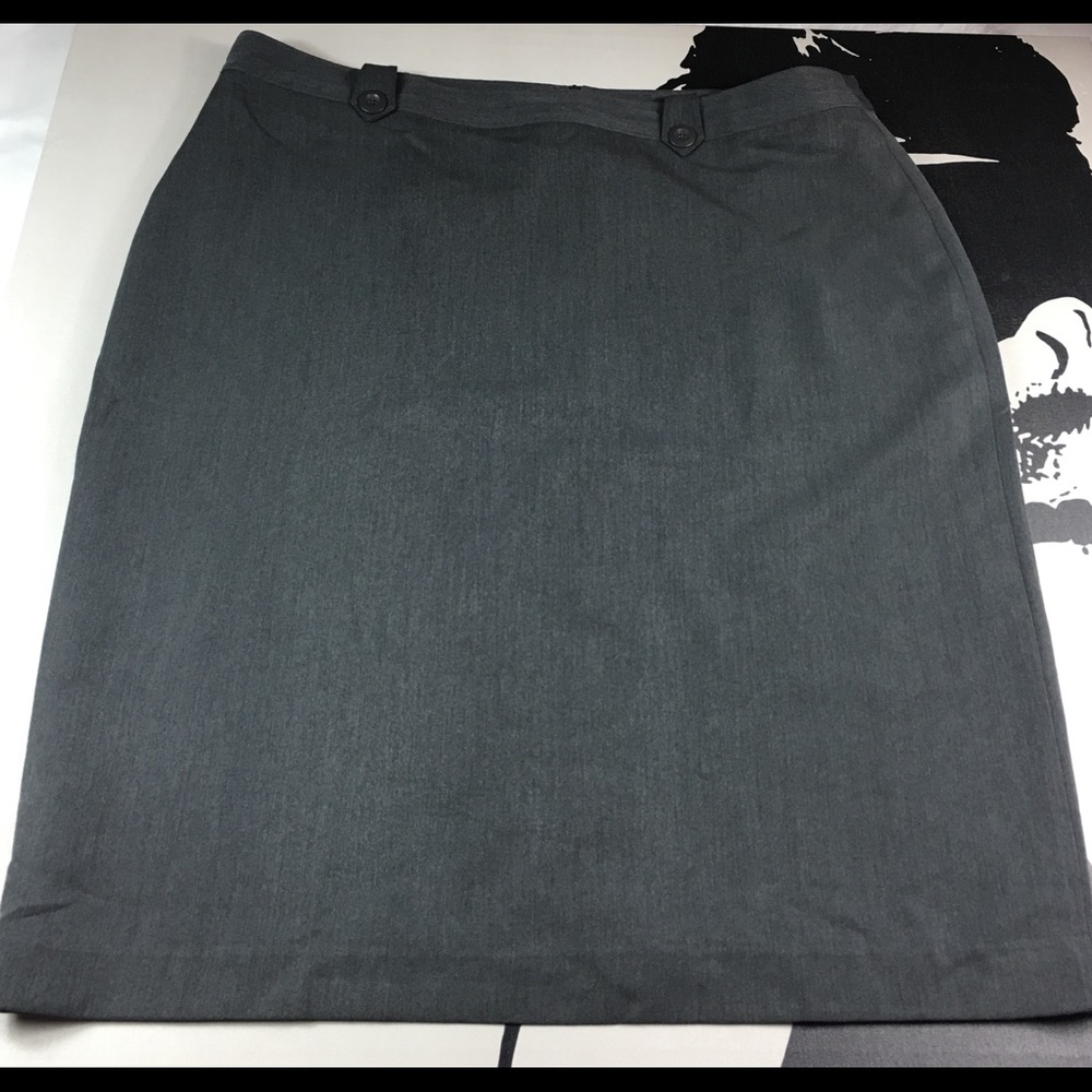 Label Be Womens Gray Skirt Career